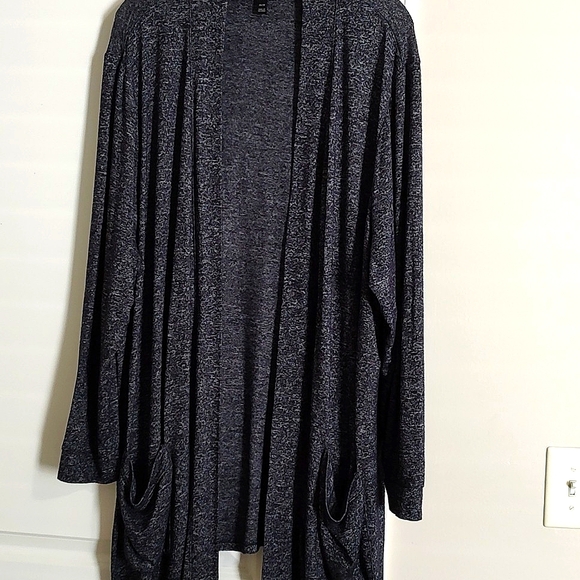 Lane Bryant slouchy navy blue gradient duster cardigan - Picture 1 of 3